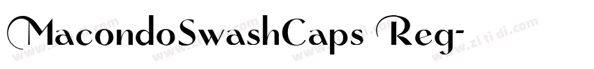 MacondoSwashCaps Reg字体转换